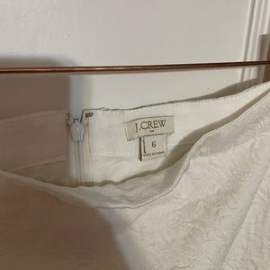 White J. Crew mini skirt